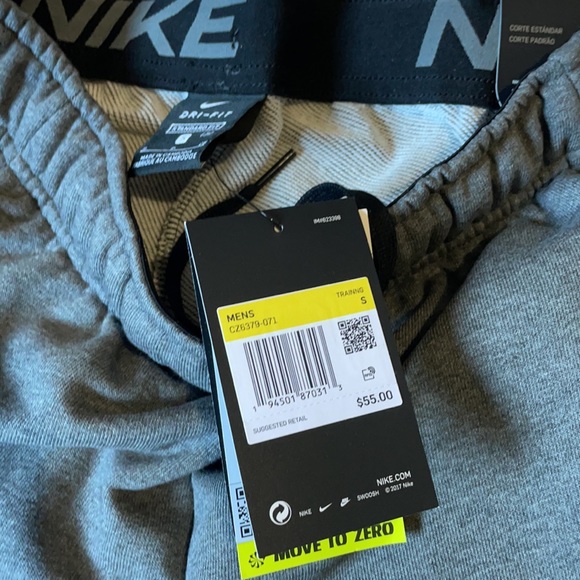 Nike training dri-fit sweatpants in gray - Picture 6 of 8